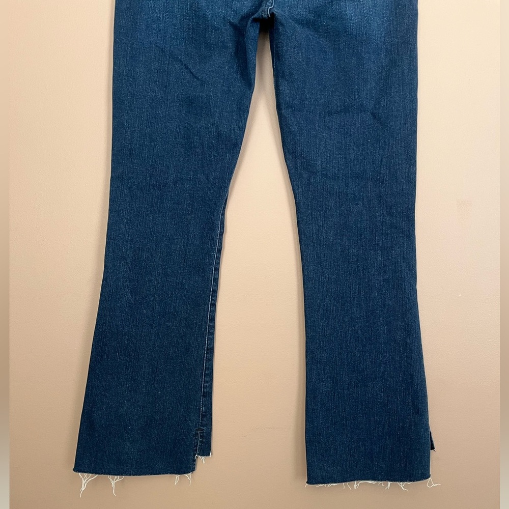{FRAME} Le Crop Mini Boot Bootcut Jeans in Blue - Womens 28 - Picture 6 of 9